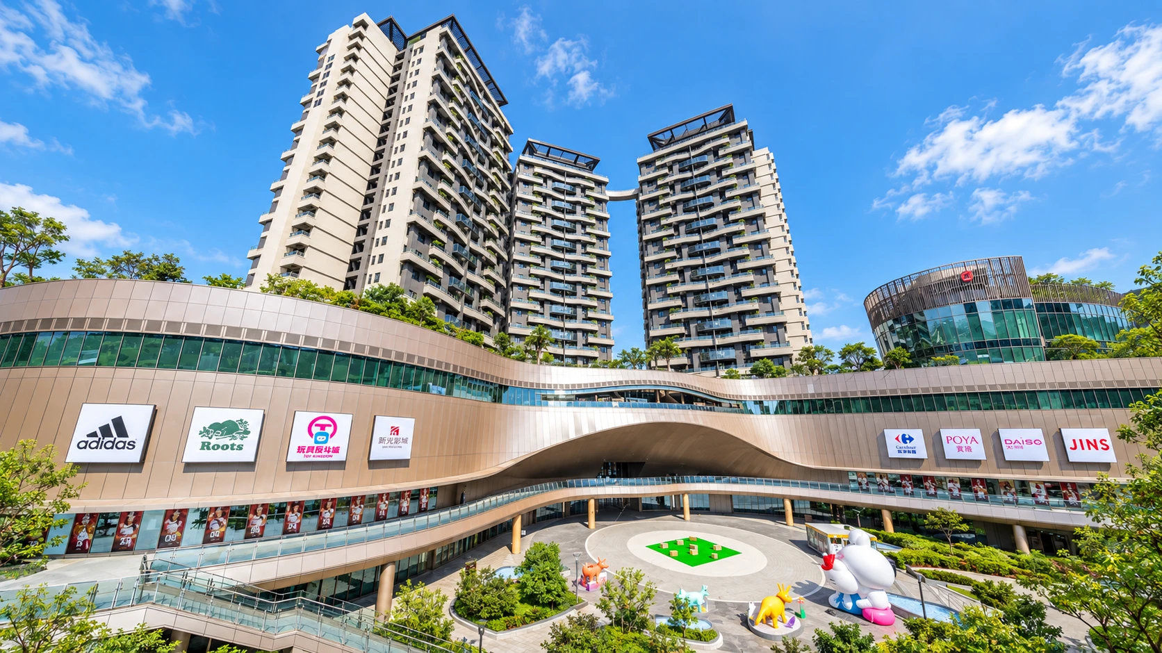 GlobalMall環球桃園A19晴日建築外觀