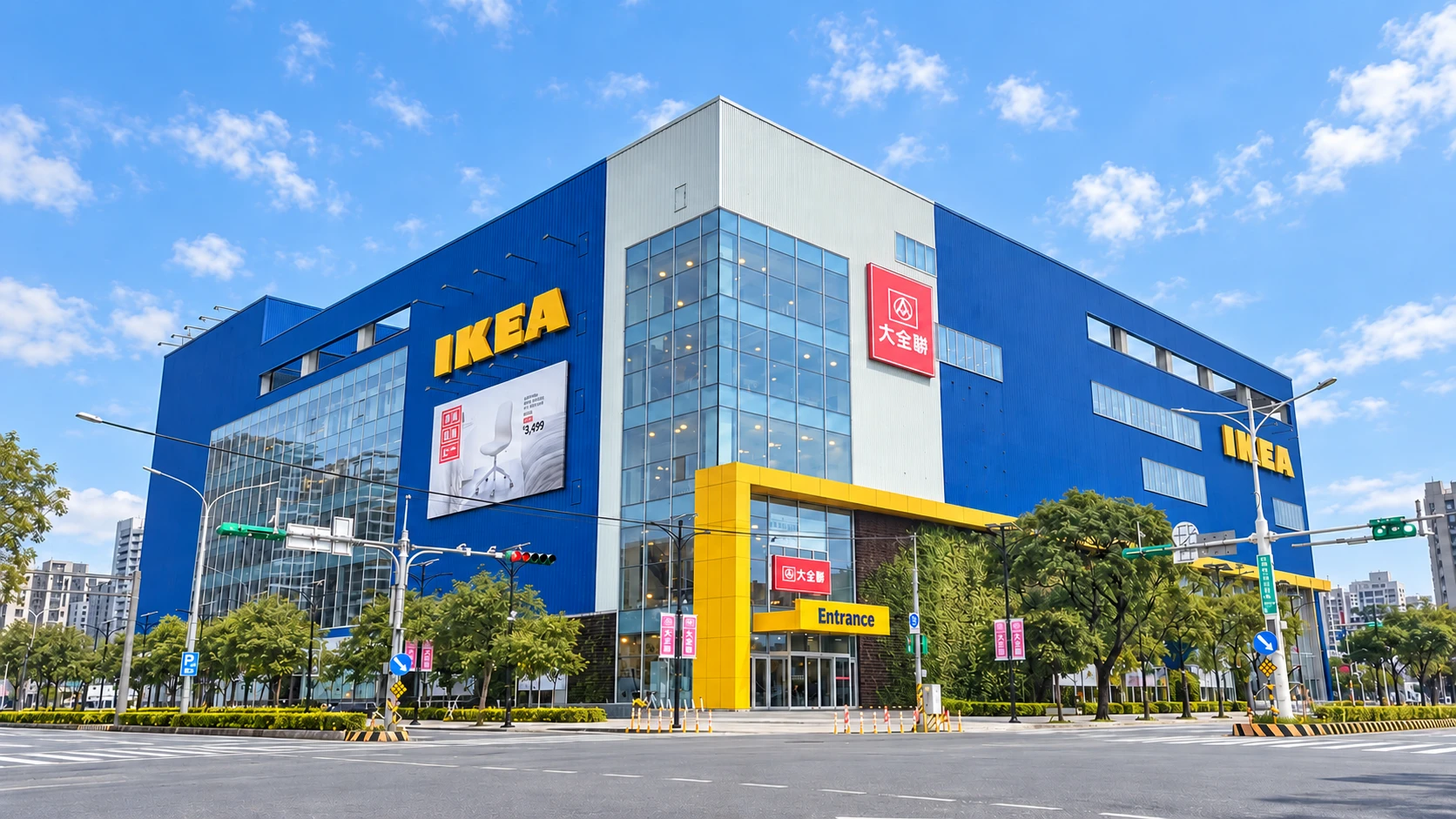 IKEA桃園店晴日外觀